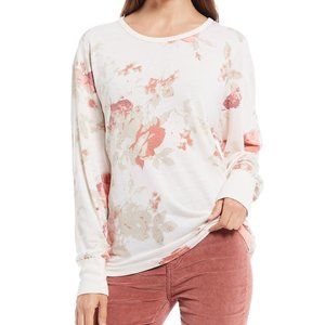 Free People Arielle Printed Knit T-Shirt Sz: S
